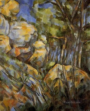 シャトー・ノワールの地下にある洞窟近くの岩 ポール・セザンヌ Oil Paintings